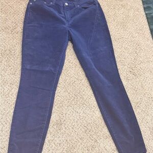 Banana Republic Corduroy Pants Jeans Size 28 6 Blue Y2K Business CasualChic